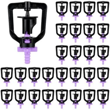 Imagem de 100 Microaspersor Roxo 88lph Bocal Cruz Bailarina Giratório Sistema de
