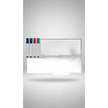 Imagem de Lousa Quadro Branco Alumínio 100x70cm + Brinde - Congratulations Store