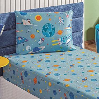 Imagem de Jogo de Cama Solteiro Bouti Kids 02 Peças Astronauta, Bia Enxovais