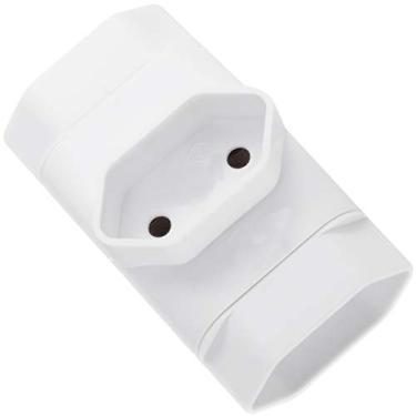 Imagem de Plug Adaptador Com 3 Tomadas 2P Branco Ilumi