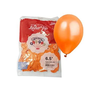 Imagem de 500 Bexiga Balão Liso Festa Pequeno N° 6,5 - Laranja (10pct)
