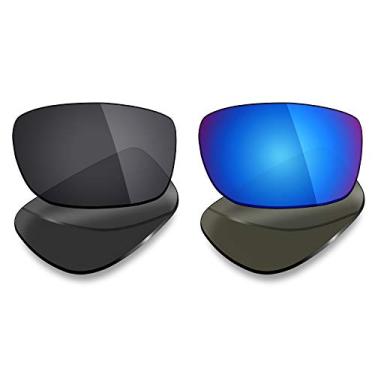 Imagem de 2 pares de lentes polarizadas de substituição da Mryok para óculos de sol Oakley Splinter – Opções