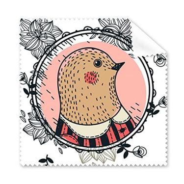 Imagem de Pano de limpeza com estampa de desenho de flores de pombo, 5 peças