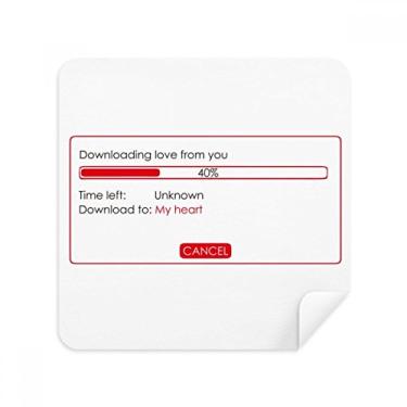 Imagem de Programmer Download Your Love Glasses Pano de limpeza de tela tecido de camurça Pacote com 2