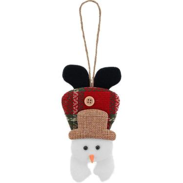 Imagem de Kit 18 Enfeite Árvore Natal Pendente Boneco De Neve 17m