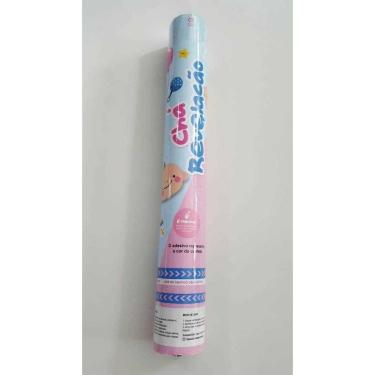 Imagem de Lança Confetes Chá Revelação Rosa - 30 Cm - 1 Unidade