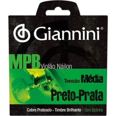Imagem de Encordoamento Para Violão GENWBS Serie MPB Nylon Medio Giannini