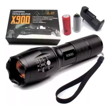 Imagem de Lanterna Tática Policial Militar X900 Bateria Recarregável