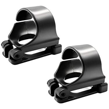 Imagem de SIXQJZML 2 peças de retentor de snorkel de encaixe de plástico universal de mergulho com clipe de mergulho (preto)