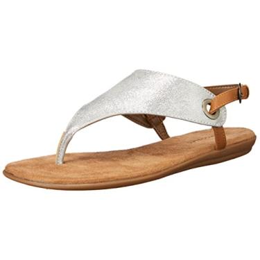 Imagem de Aerosoles Sandália rasteira feminina em Conchlusion, Prata metálica, 7.5