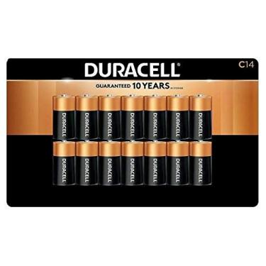 Imagem de Baterias Alcalinas C Duracell | Bateria CopperTop de longa duração para uso doméstico e comercial - 14 unidades