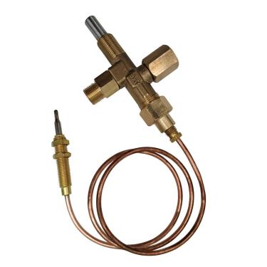 Imagem de METER STAR Peças de aquecedor de chocadeira a gás Válvula de controle de pressão de GLP M12*1 com termopar 600 mm Conjunto completo