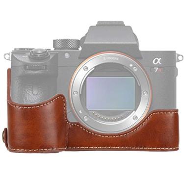 Imagem de HONGYAN capa da câmera 1/4 de polegada thread PU couro câmera de couro base para Sony ILCE-A9 / A9 / A7RIII acessórios para câmera
