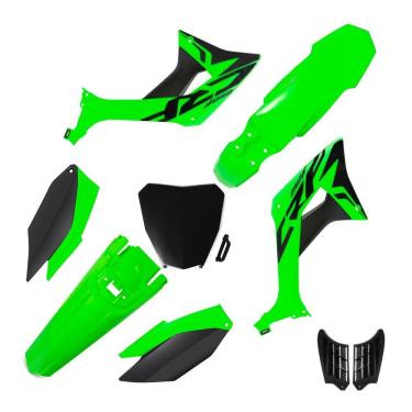 Imagem de Kit Plástico Biker Evo Crf 250f Com Adesivos e Number Plate Next