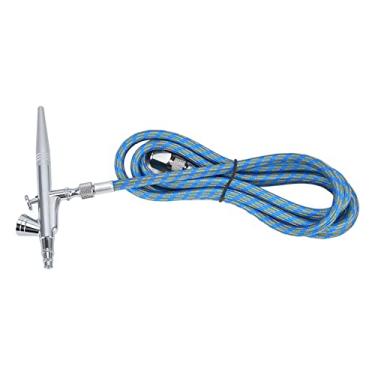 Imagem de Kit de aerógrafo, caneta spray de tinta para roupas nail art diy compacto