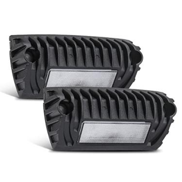 Imagem de SUPAREE Luzes LED RV Exterior, 12 volts exterior luzes RV, LED RV varanda luz 750 lúmens preto kit de luminária substituição para trailers trailers RVs - 2 peças