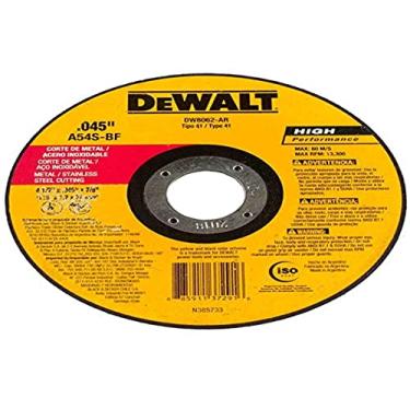 Imagem de DEWALT Disco Abrasivo para Corte de 4.1/2 Pol. x 1,2mm x 7/8 Pol. (114mm x 1,2mm x 22mm...
