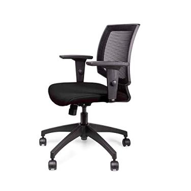 Imagem de Cadeira de Escritório Ergonômica Giratória Preta Profit Marelli