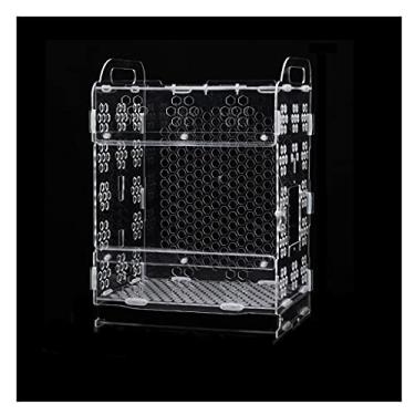Imagem de KIZQYN Gaiolas de pássaros pequeno papagaio gaiola de pássaro acrílica transparente ornamental gaiola de pássaro para periquitos amor pássaros canários ou pássaros voadores gaiola de voo (tamanho: A)