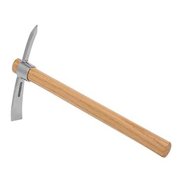 Imagem de Tingpai Picareta pa acampamento ao ar livre multifuncional Enxada pa picareta de aço inoxidável pa serviços pe os com o de madei