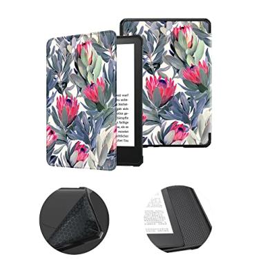 Imagem de Capa de 15,24 cm para o novo Kindle 11ª geração, versão 2022 (não serve para Kindle Paperwhite 11ª ou Kindle 10ª 2019), capa protetora à prova d'água com ativação automática