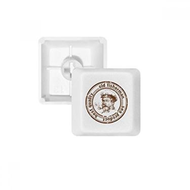 Imagem de OFFbb O velho pescador capitão de campo clássico da cidade de pbt nomes de teclas de teclado mecânico branco OEM não marcado imprimir