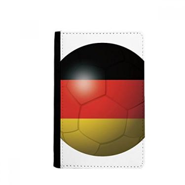 Imagem de Porta-passaporte de futebol bandeira nacional da Alemanha Notecase Burse carteira capa porta-cartão, Multicolor