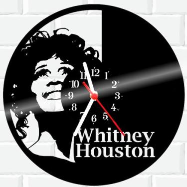 Imagem de Relógio De Vinil Disco Lp Parede  Whitney Houston - Rb Criações