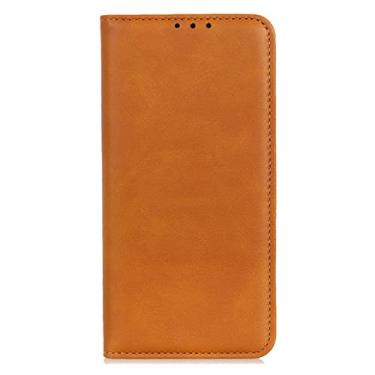 Imagem de YINGDAFENG Capa flip para Google Pixel 7Pro, capa carteira de couro PU magnética com slots para cartão recurso de suporte e proteção da câmera à prova de choque TPU interno, amarelo