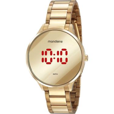 Imagem de Relógio Mondaine Feminino Digital Led Dourado 32060Lpmvde1