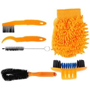 Imagem de Definir Lavadora De Corrente De Bicicleta Ferramentas De Corrente De Motocicleta Limpador De Corrente De Bicicleta Kit De Escova Jogo De Manivela Pneu Nylon Escova De Corrente