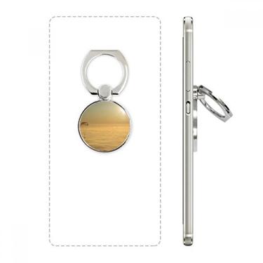 Imagem de Suporte de anel de telefone com balão brilhante dourado com laço ajustável