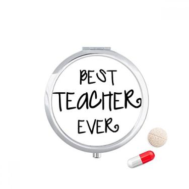 Imagem de Best Teacher Ever Words Caixa de armazenamento de remédios com citações