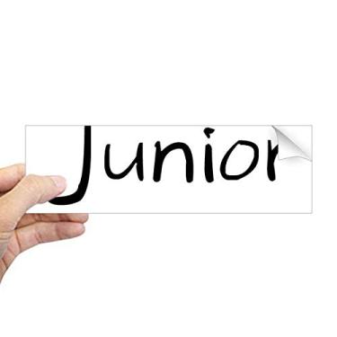 Imagem de DIYthinker Adesivo retangular de para-choque, preto, palavras únicas