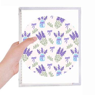 Imagem de Caderno de pintura para decoração de flores, plantas, lavanda, folhas soltas, diário recarregável, artigos de papelaria