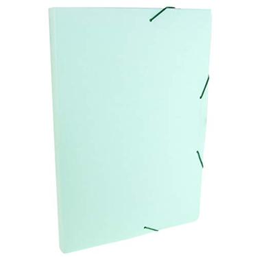 Imagem de PASTA ABA ELAST OF LB 2CM LINHO SERENA VERDE PASTEL PCT C10, DELLO, 0247VP.0010, Verde, pacote de 50