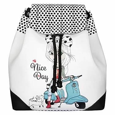 Imagem de Mochila Bolsa Infantil Menininha Moto Costas, Magicc MO-004