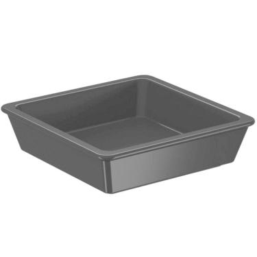 Imagem de 56 Porta Shoyu 50ml Molheira Sushi Preta Pote Quadrado Nozoki Uno Coza Plástico