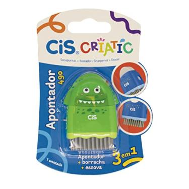 Imagem de CIS 490 Apontador Escolar Criatic 3 em 1, Caixa com 12 unidades