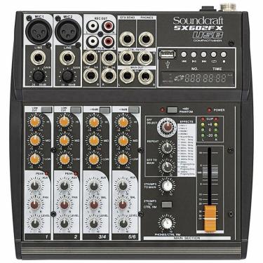 Imagem de Mixer Analogico Soundcraft SX602FX 6 Canais USB