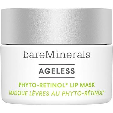 Imagem de bareMinerals Máscara labial Ageless Phyto-Retinol com alternativa de retinol vegetal + ácido hialurônico, máscara para dormir labial leave-on, vegana