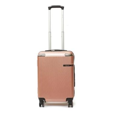 Imagem de Mala Viagem Bordo Abs 10kg Rodinhas 360° Design Premium Cor:Rose Gold