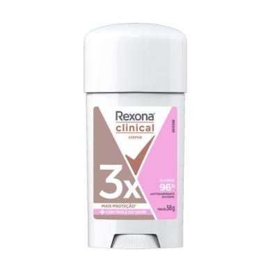 Imagem de Desodorante Rexona Clinical Creme Classic Antitranspirante 96H Stick 5