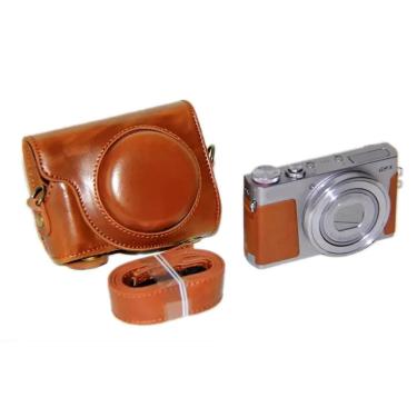 Imagem de Bolsa para câmera de couro PU para Canon  capa com alça  Powershot G9 X  G9X  G9 X  Mark II  G9X2