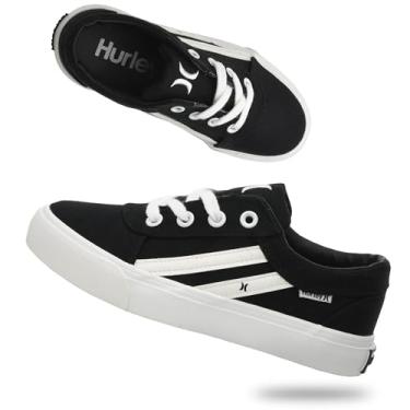 Imagem de Hurley T nis de skate com cadar o Boardy, Preto, branco, 3 Big Kid