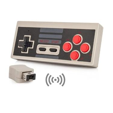 Imagem de Mini Classic Edition Wireless Game Controller  vermelho e branco  2.4G  NES