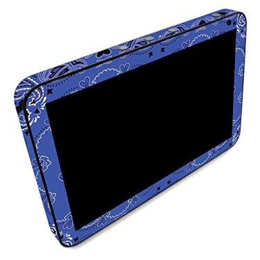 Imagem de MightySkins Skin para Amazon Echo Show 8 - Bandana azul | Capa protetora de decalque de vinil durável e exclusivo | Fácil de aplicar, remover e mudar estilos | Feito nos EUA