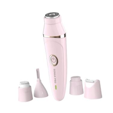 Imagem de DOITOOL 5 em 1 barbeador depilador eletrico depilador portátil lâminas de barbear femininas para barbear o rosto barbeador de biquíni elétrico aparador barbeador elétrico USB