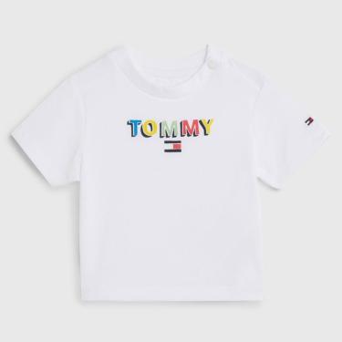 Imagem de Infantil - Camiseta Baby Logo Divertido Tommy Hilfiger Branco  menino