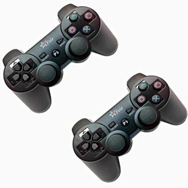 Imagem de Kit 2 Controles Ps3 Sem Fio Feir Ps3 Dualshock Playstation 3 Wireless